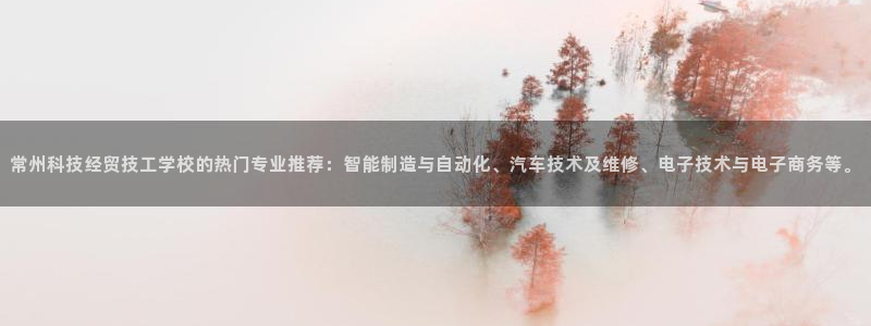 常州科技经贸技工学校的热门专业推荐：智能制造与自动化、汽车技术及维修、电子技术与电子商务等。
